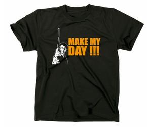 STYLETEX23 #2 Dirty Harry Make My Day T-Shirt, Black, L