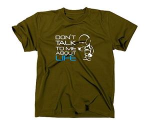 STYLETEX23 #2 Hitchhiker's Guide to The Galaxy Marvin T-Shirt, L, Olive