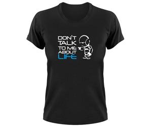 STYLETEX23 #2 Hitchhiker's Guide to The Galaxy Marvin T-Shirt, M, Women Black