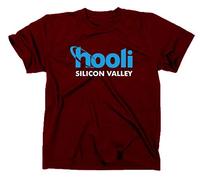 STYLETEX23 #2 Hooli Logo T-Shirt Silicon Valley, S, Maroon