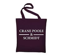 STYLETEX23 Boston Legal Crane Poole Schmidt Canvas Tote Bag, Maroon