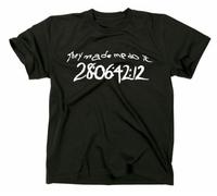 STYLETEX23 Donnie Darko They Made Me Do It T-Shirt, Black, M