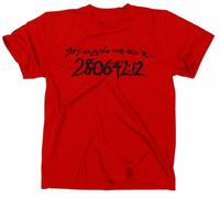 STYLETEX23 Donnie Darko They Made Me Do It T-Shirt, red, L