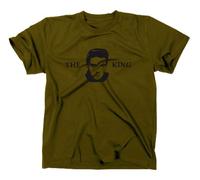 STYLETEX23 Elvis Presley The King T-Shirt, Olive S