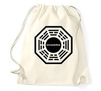 STYLETEX23 Lost Dharma Initiative Drawstring Gym Sport Bag Unisex, Natural