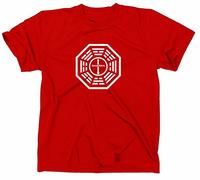 STYLETEX23 Lost The Arrow T-Shirt Logo Dharma Initiative, red, L