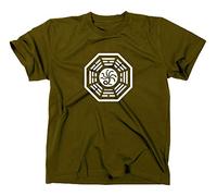 STYLETEX23 Lost The Hydra T-Shirt Logo Dharma Initiative, Olive, XL
