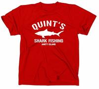 STYLETEX23 Quint's Shark Fishing Amity Island T-Shirt, XL, red