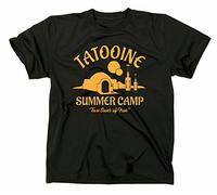 STYLETEX23 Tatooine Summer Camp T-Shirt, L, Black