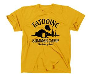 STYLETEX23 Tatooine Summer Camp T-Shirt, S, Yellow