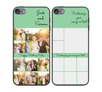 Styletify Custom Phone Case for iPod Touch 567,Multi-Picture Collages Personalized Photo Text Anti-Scratch Drop Proof Protective Cover Black Soft Customized Gift Birthday Xmas P