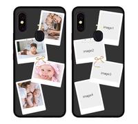 Styletify Custom Phone Case for UMIDIGI F1 Play/F1,Multi-Picture Collages Personalized Photo Text Case Anti-Scratch Drop Proof Protective Cover Black Soft Case Customized Gift Xmas F