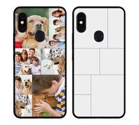 Styletify Custom Phone Case for UMIDIGI F1 Play/F1,Multi-Picture Collages Personalized Photo Text Case Anti-Scratch Drop Proof Protective Cover Black Soft Case Customized Gift Xmas E