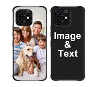 Styletify Custom Phone Case for Umidigi G5 Mecha, Personalized Photo Case Picture Bumper Silicone Customized Case Soft Matte Candy Cases Protective Phone Cover Xmas Gift Black