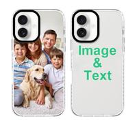 Styletify Personalized Photo Phone Case for iPhone 17,Multi-Picture Collages Customized Picture Impact Cases Shockproof Anti-Scratch Custom Protective Cover Birthday Xmas Gift White A