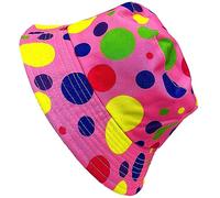 StyleWear® Unisex Reversible Bucket Hat, Foldable Beach Hats for Men and Women, Summer Sunshade Printed Fisherman Hat, 100% Cotton Ladies Hats One Size Sun Hat 58-59cm (Multi Polka Dots Print)