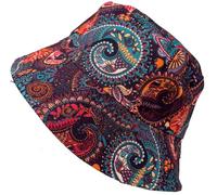 StyleWear® Unisex Reversible Bucket Hat, Foldable Beach Hats for Men and Women, Summer Sunshade Printed Fisherman Hat, 100% Cotton Ladies Hats One Size Sun Hat 58-59cm
