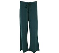 StyleWear Womens Elasticated Waist Loose Fit ITY Palazzo Trousers Ladies Baggy Tie Up Flared Wide Leg Pants (Teal UK 20)