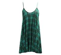StyleWear Womens Ladies Plus Size Plain Printed Strappy Sleeveless Spaghetti Cami Swing Dress