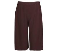 StyleWear Womens Plus Size 3/4 Length Elasticated Waist Culottes Ladies Flared Wide Leg Shorts Brown