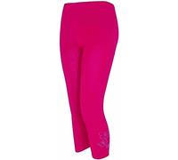 StyleWear Womens Plus Size Butterfly Sequin Leggings Ladies Stretch 3/4 Trousers Cropped Pants (Fuchsia UK 16-18)