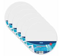 Stylex 28658-P6 - Round Stretcher Frame Diameter 30 cm with 100% Cotton Canvas Primed Back Stapled for Oil Acrylic Tempera Paints Gouache Painting Pack of 6