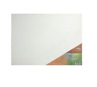 Stylex 28669-P10 Painting Cardboard, 40 x 60 cm, Pack of 10, Cardboard 3 mm Thick, Covered with 100% Cotton Fabric, White Primed, for Oil, Acrylic and Tempera Paints, Gouache - Painting
