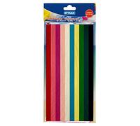 Stylex Tissue Paper 50 x 70 cm 20 Sheets Assorted in 10 Different, Non-Waterproof, Glow-in-Colouring, Ideal for Crafts, Decorating and Packaging, Multicoloured