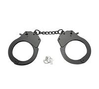 Stylex Black Metal Hand Cuffs Fancy Dress Police Army Dress Up Cosplay