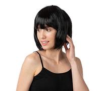 Stylex Ladies Short Black Bob Wig Fancy Dress Cosplay Accessory Party Wig Flapper 1920's