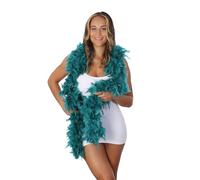 Stylex Luxury Feather Boa Fancy Dress Decorations Costume 1920s Flapper Burlesque 190cm 85G (Teal)