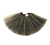 Stylex Party Black Brown Leopard Print Tutu - Dance, Halloween, Fancy Dress Costume, Skirt