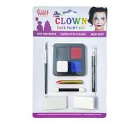 Stylex Party Clown Face Paint Kit Special Halloween SFX Water Based Paint Brushes Make up Pen High Density Sponges