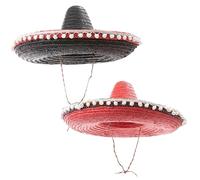 Stylex Party Mexican Sombrero Hat Set, 2 Pack, Adult Couples Fancy Dress, Summer Theme