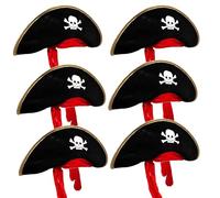 Stylex Party Pirate Hat Pack for Adults, Set of 6, Fancy Dress Cosplay Halloween