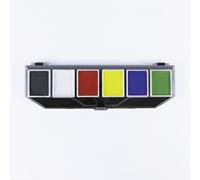 Stylex Party Pro Face Paint Palette - 6 Color Water-Based Face & Body Paint Kit for Halloween, Cosplay, Festivals & Parties