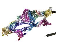 Stylex Party Ltd Rainbow Lace Eye Mask Halloween Pride Sexy Bedroom Fancy Dress Costume Vampire