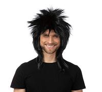 Stylex Party Rocker Kiss Wig Rock Star Wig Mens Fancy Dress 70s 80s Costume Halloween