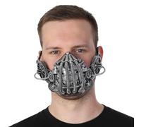 Stylex Party Steampunk Mask Eyemask Masquerade Pick & Choose Halloween Fancy Dress Cosplay Outfit Accessories (Silver Mouth Guard)