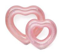 Stylex Party Summer Inflatable Pool Floats PVC Floatation Devices for Holiday Summer Pool Water Flamingo Lay-Lo Pineapple and Watermelon Slice (Heart)