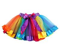 STYLEX PARTY TRY SOMETHING DIFFERENT Rainbow Ladies Tutu Skirt Costume Fancy Dress Dancing Petticoat Dress