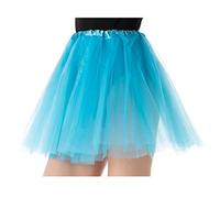 Stylex Party Tutu Skirt for Women Elastic Fancy Dress Costume Dress-up Parties Dancing 3 Layers (Baby Blue)