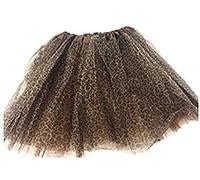 Stylex Party Tutu Skirt for Women Elastic Fancy Dress Costume Dress-up Parties Dancing 3 Layers (Leopard Print)