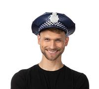 Stylex Party Unisex Dark Blue Police UK Hat Cap Fancy Dress Costume Accessory - Flat Style Ltd