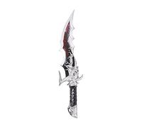Stylex Realistic Foam Weapons Halloween Cosplay Fancy Dress Props Accessories (Warriors Knife), Silver, Brown, Grey (Grau Grau), Real Red (t_546)
