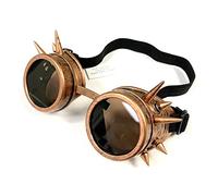 Stylex Steampunk Goggles Cyber Glasses Victorian Unisex Goth Cosplay (Bronze Spike)