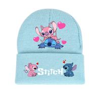 (StyleY) Knitted Angel Stitch Winter Hat Unisex Rolled Design Outdoor Brim