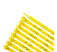 STYLIGHT - 100 Plastic Trailer Seals, Numbered Sequentially, Shipping Seals (100, Yellow)