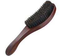 Styling Brush for Hair Gel & Wax - Wave Design for Even Application - Men's Grooming Tool (Red-brown)