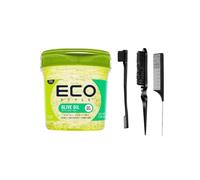 Styling Bundle Eco Styler Edge Control | Curly Hair & Braiding | Perfect with Slick Back Hair Brush Set